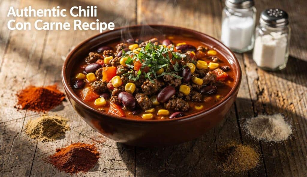 Recette authentique du chili con carne