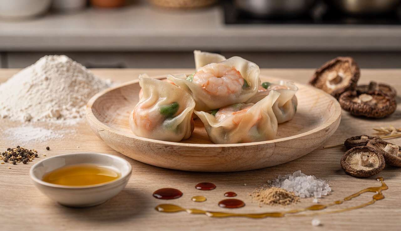 Recette de Ha Kao : raviolis Crevettes et Légumes