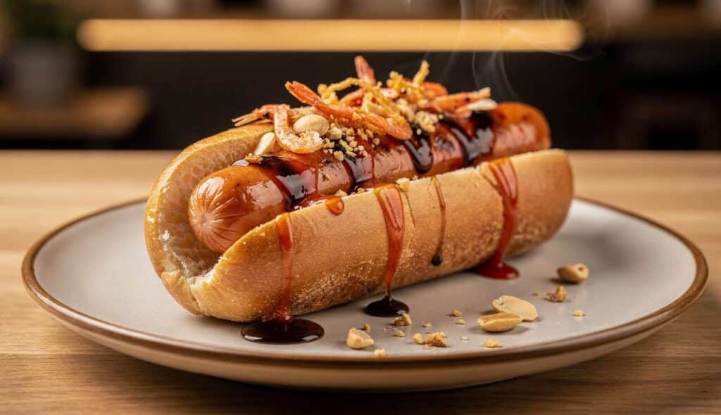 Hot Dog Knack à la Thaï : recette Exotique
