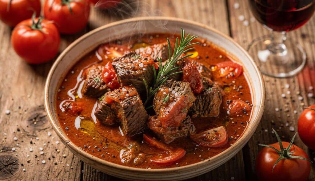 Bœuf mijoté à l'italienne : recette savoureuse