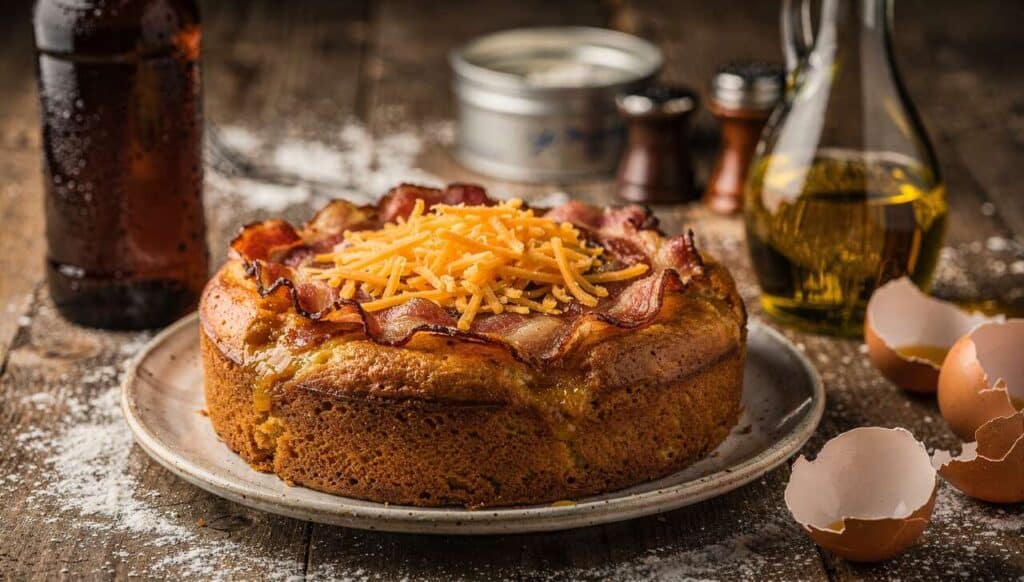 Recette de cake au bacon, cheddar et bière : un délice savoureux
