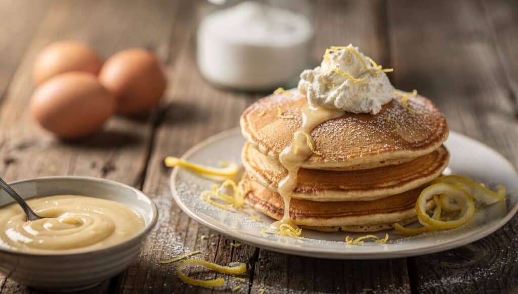 Pancakes à la Ricotta et au Citron : recette Facile au Mixeur Plongeant