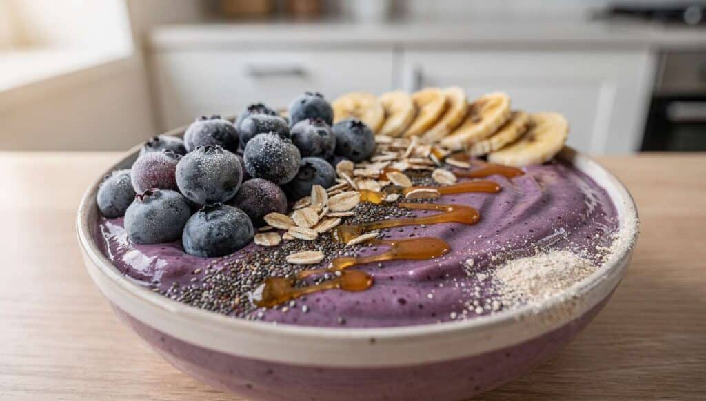 Smoothie Bowl Myrtille : recette Savoureuse et Santé