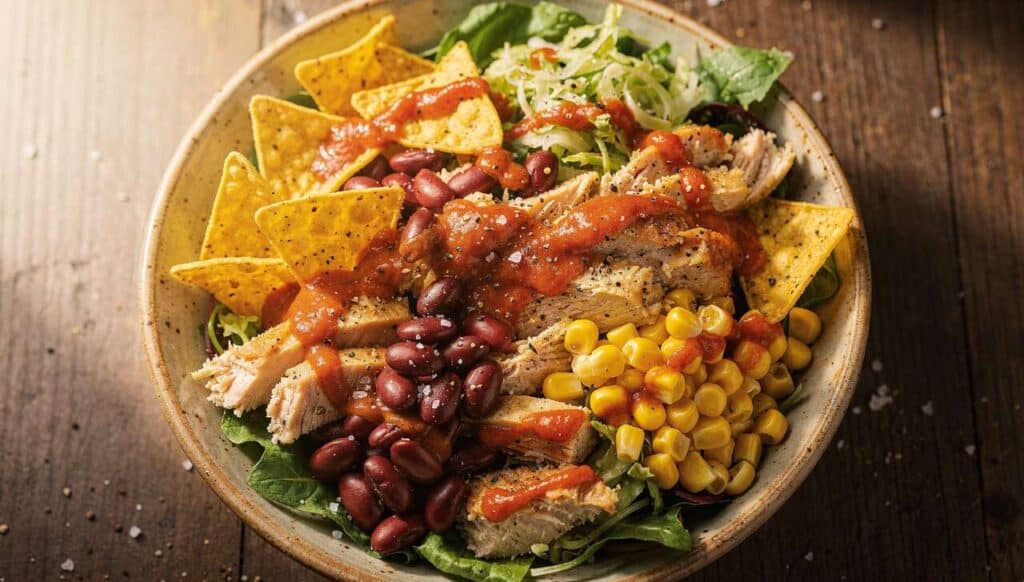 Salade mexicaine au poulet : recette savoureuse et rapide