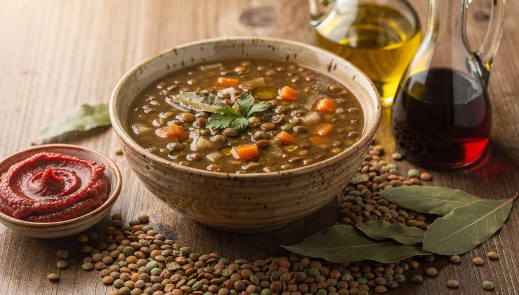Soupe de lentilles grecque au Cookeo : recette facile