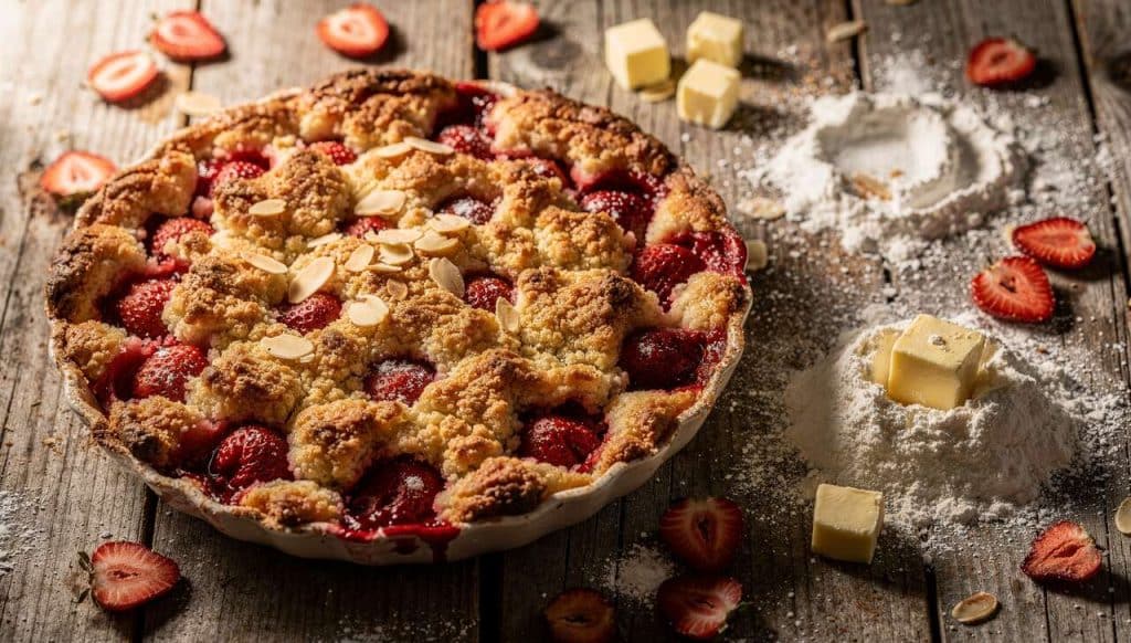 Crumble aux fraises : recette facile et rapide