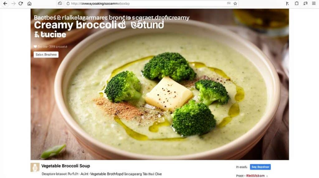 Soupe crémeuse au brocoli : recette facile et savoureuse