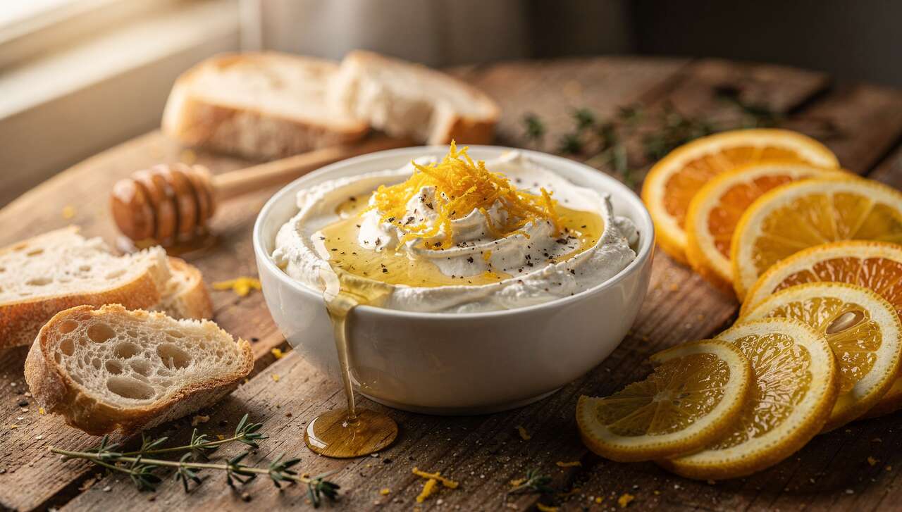 Tartinade de chèvre frais aux agrumes