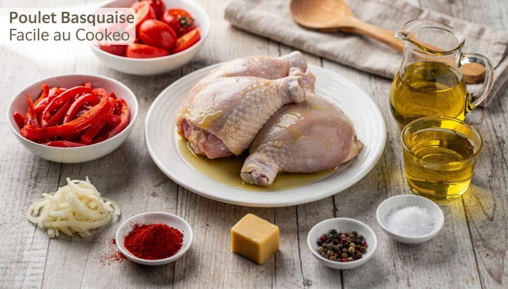 Poulet basquaise facile au Cookeo