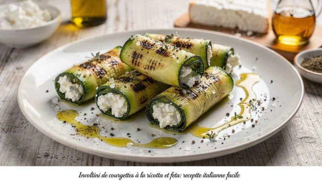Involtini de courgettes à la ricotta et feta : recette italienne facile