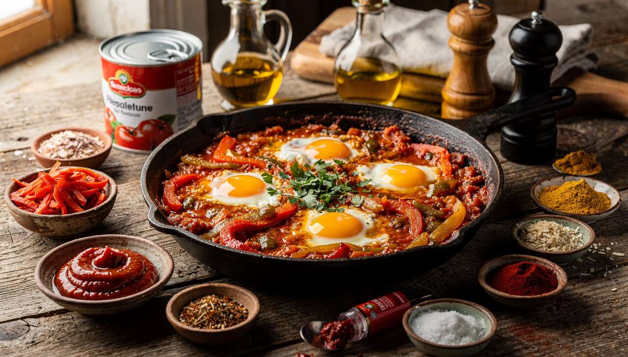 Recette traditionnelle de Chakchouka facile et savoureuse