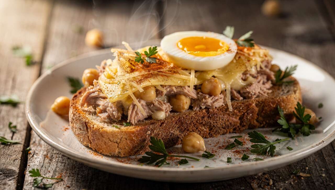 Recette de croque thon œuf et pois chiches : délicieuse idée de repas