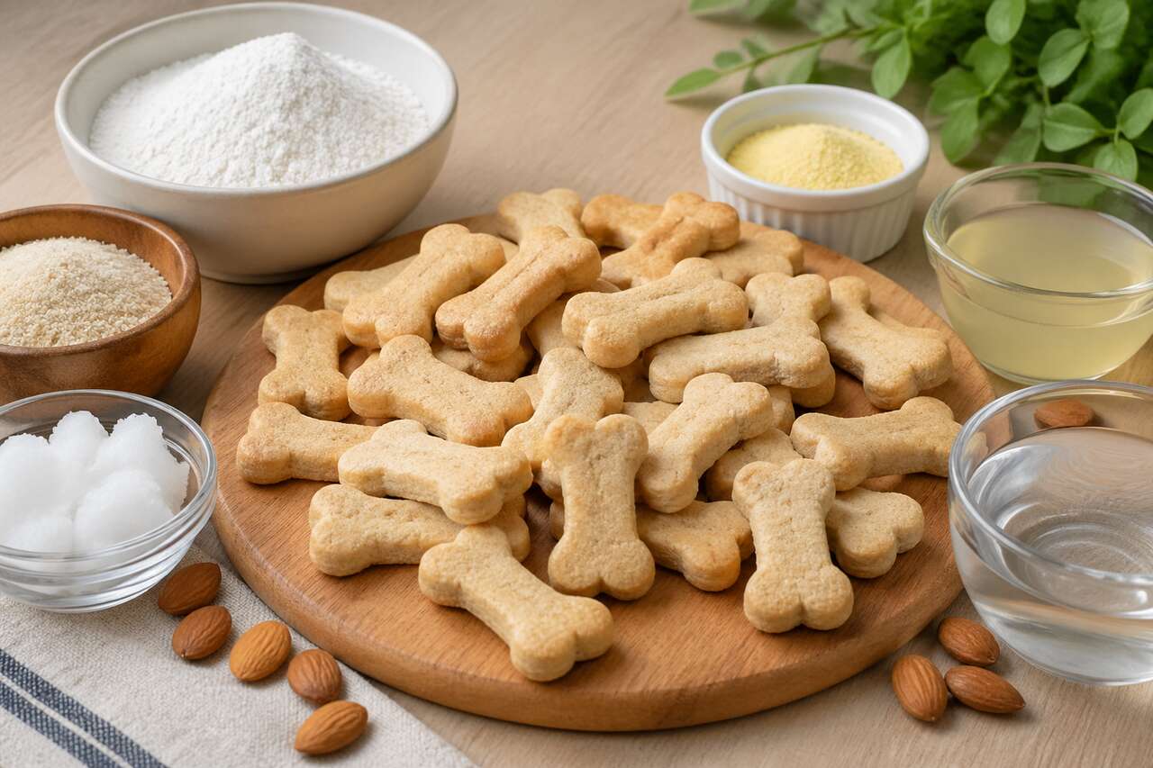 Biscuits pour chiens : sablés aux amandes maison