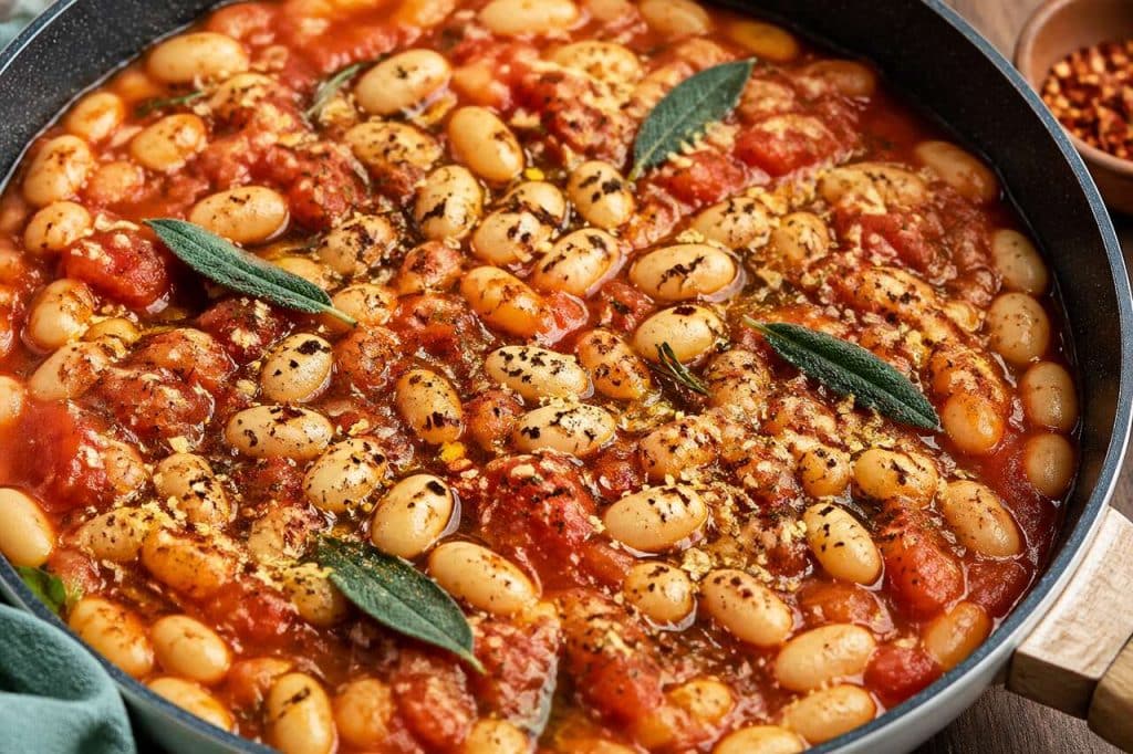 Poêlée de haricots blancs à la toscane : recette savoureuse et facile