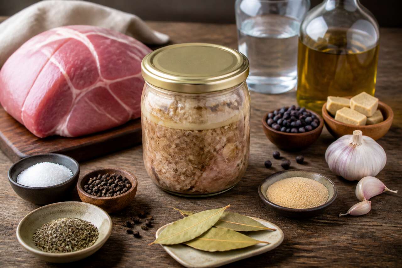 Conserve de rôti de porc maison en bocal