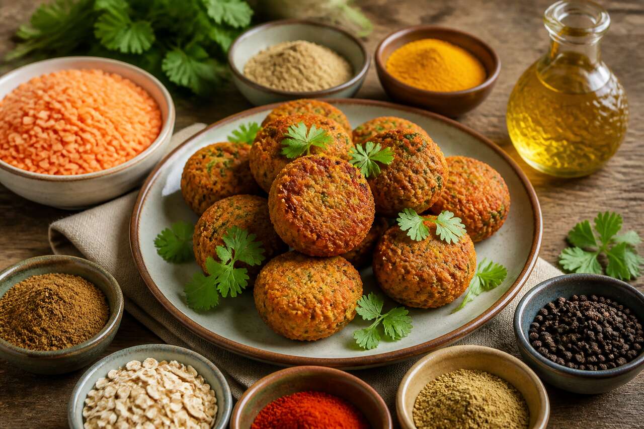 Recette facile de falafels de lentilles corail