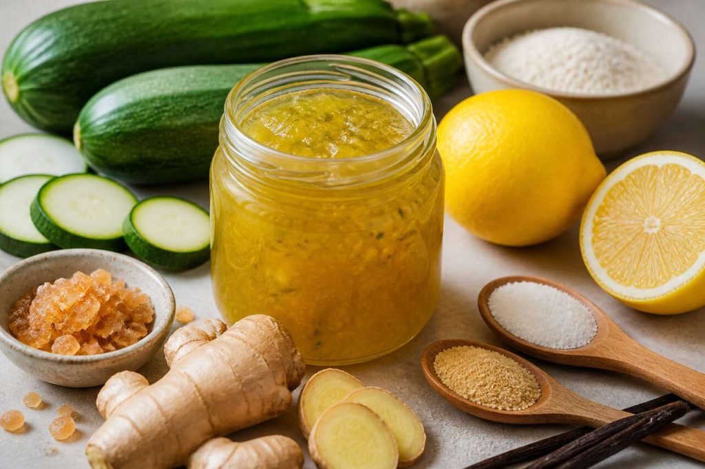 Confiture de courgettes au gingembre : alternative gourmet aux recettes classiques