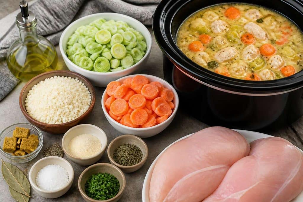 Soupe de poireaux au poulet à la mijoteuse : recette savoureuse