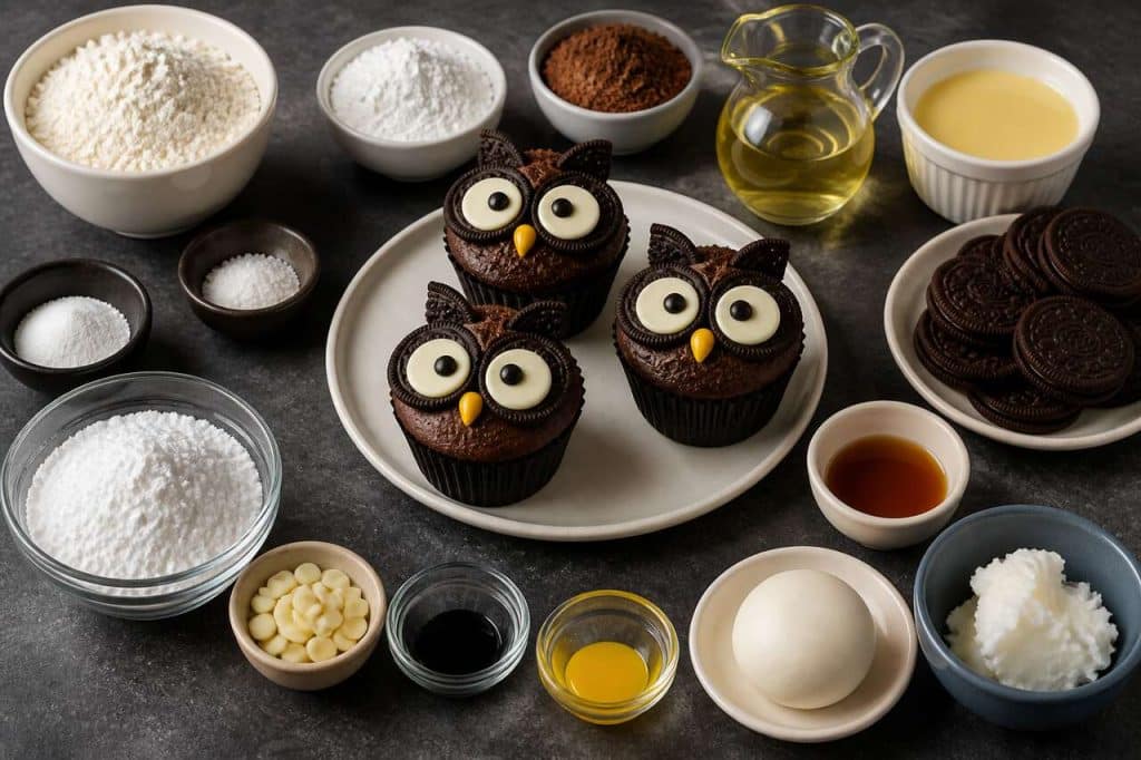 Cupcakes chouette aux oreos : recette gourmande et facile