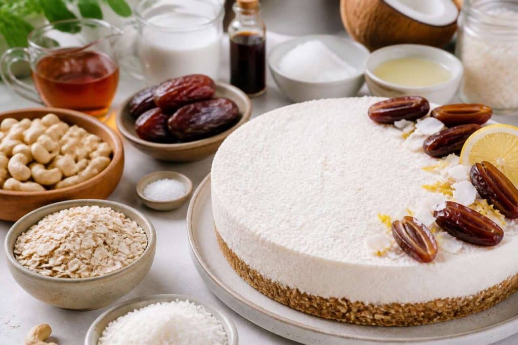 Cheesecake cru vegan à la noix de coco : recette facile