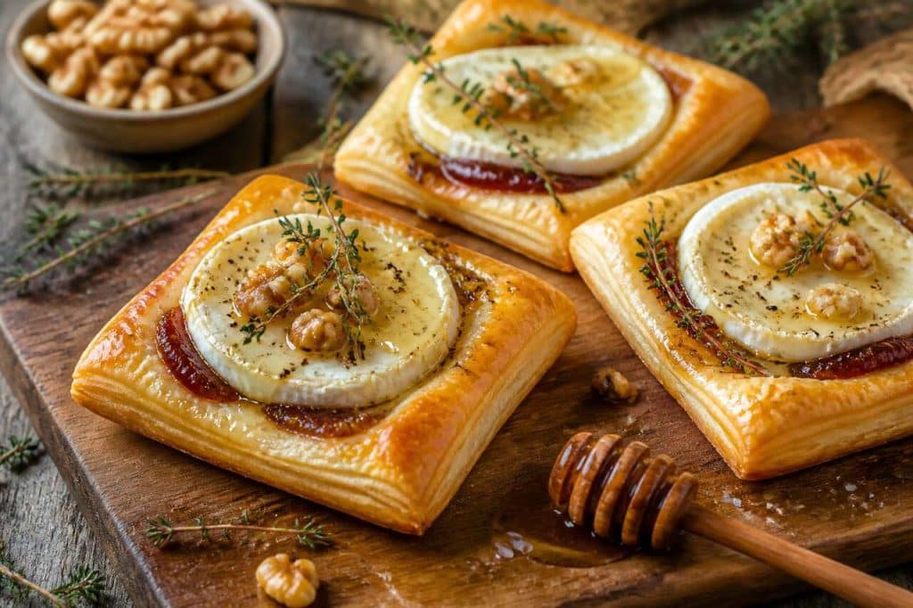 Feuilletés au chèvre et miel : recette facile et savoureuse