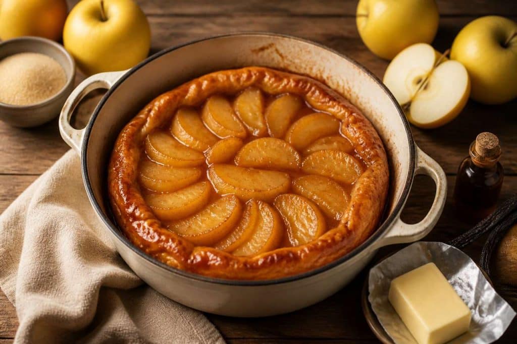 Tarte tatin en cocotte : recette inratable