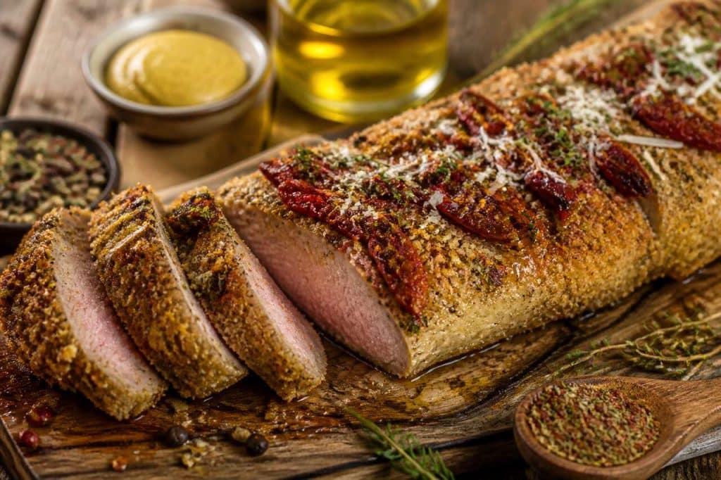 Recette de filet d'agneau en croûte aux tomates séchées