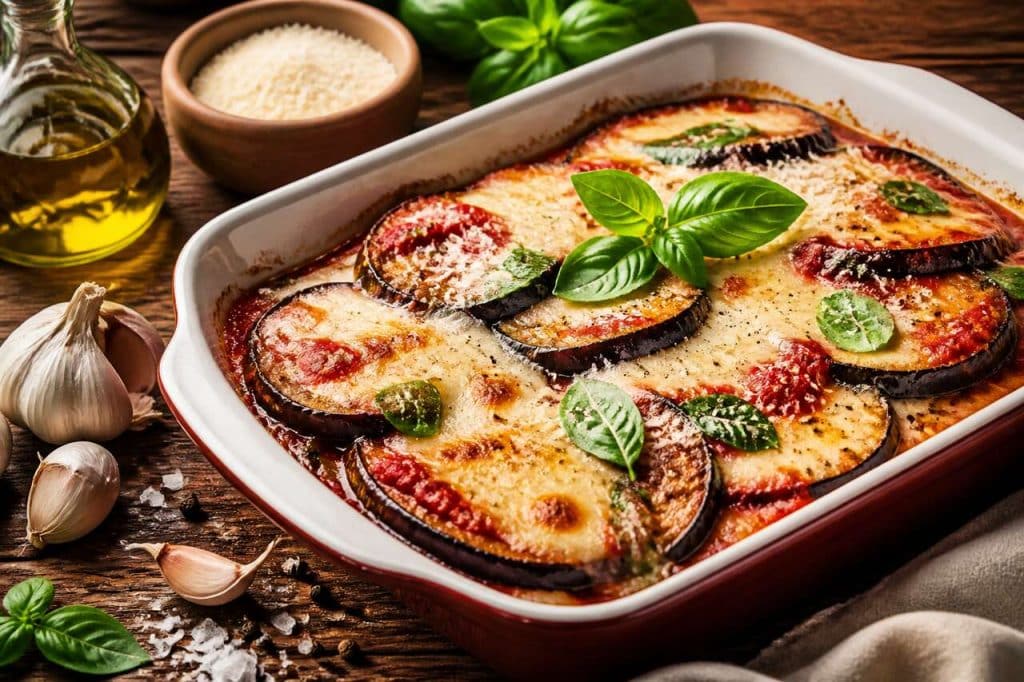 Aubergine à la Parmesane : recette Savoureuse