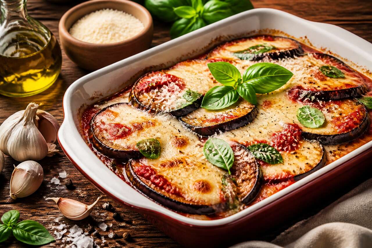 Aubergine à la Parmesane : recette Savoureuse