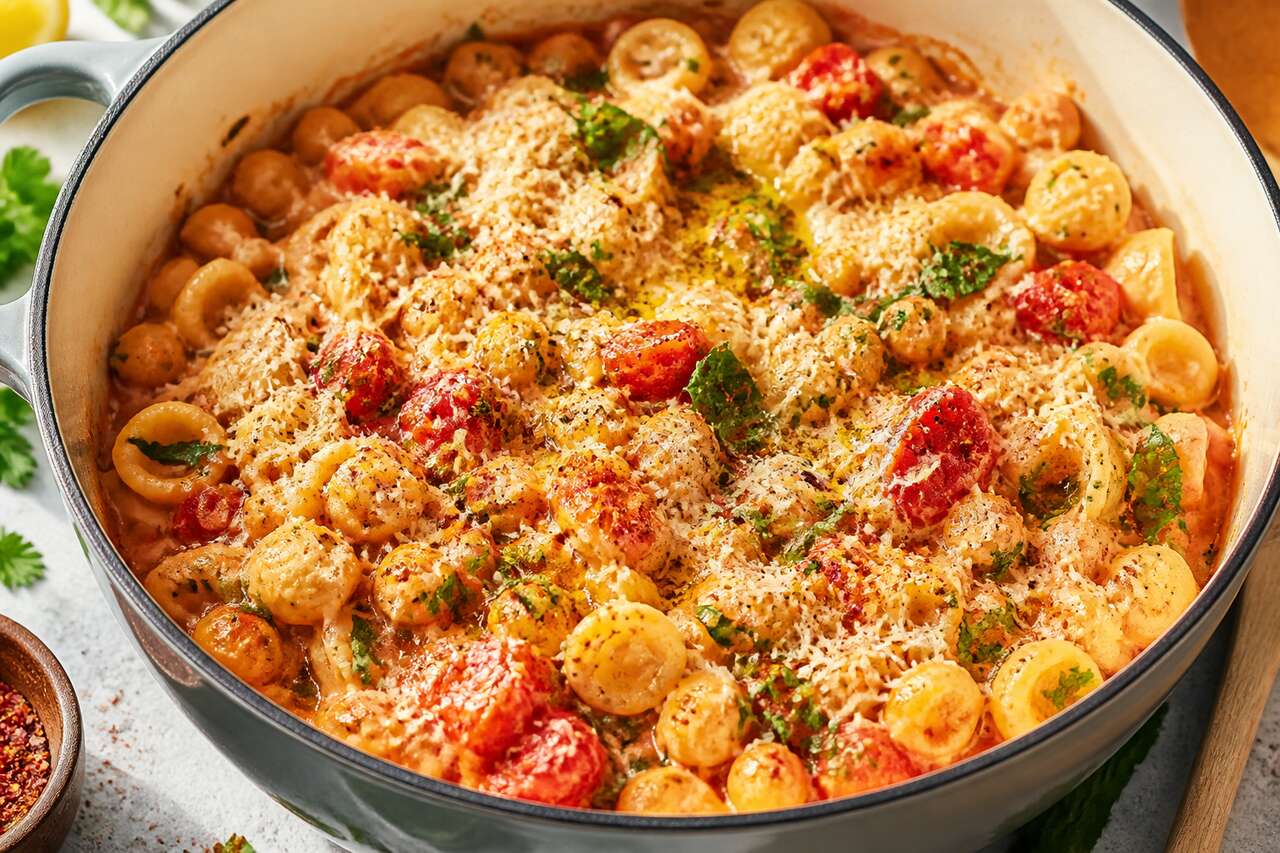 Recette orecchiette légumes : one pot pasta végétarien