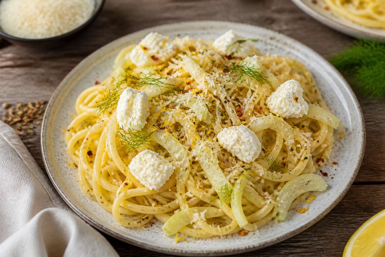 Pâtes au fenouil et ricotta : recette facile et savoureuse