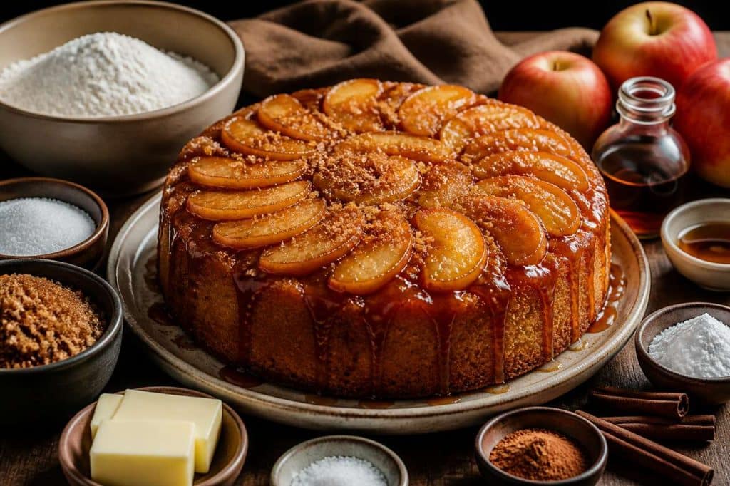 Gâteau renversé aux pommes : la recette facile