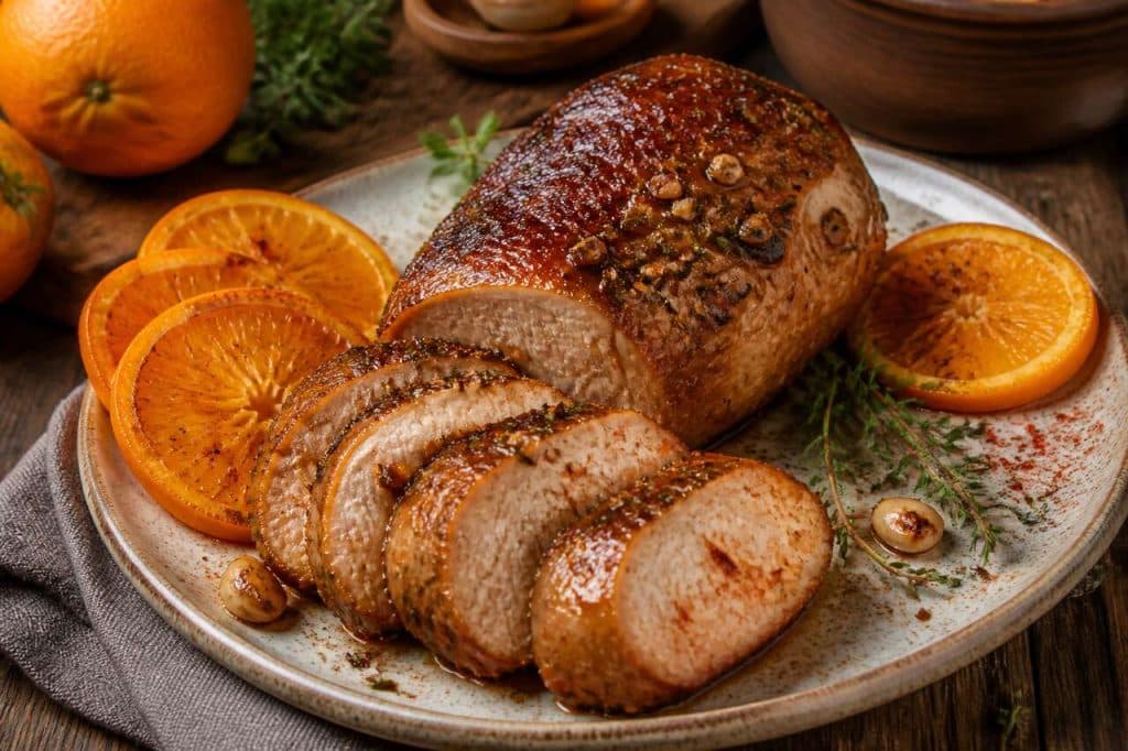 Filet mignon à l'ail et orange au Air Fryer