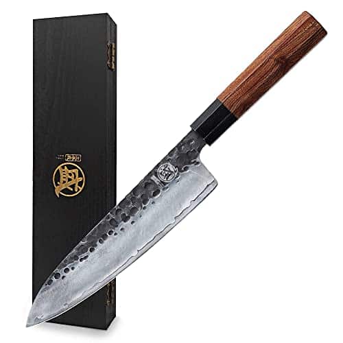 Test du couteau japonais Mitsumoto Sakari Gyuto 20 cm