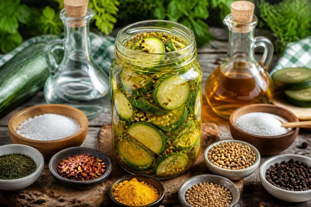 Comment préparer des pickles de courgettes : guide facile de conservation