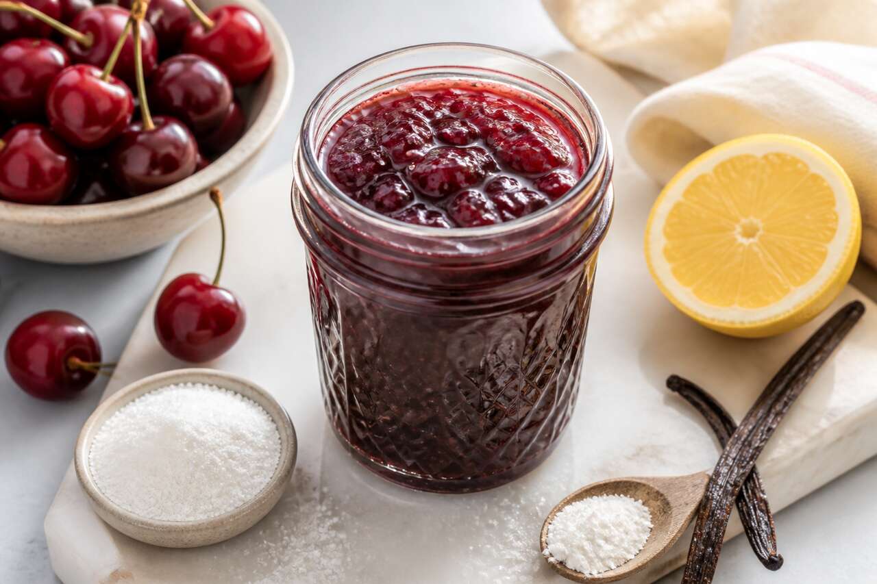 Recette de confiture de cerises maison