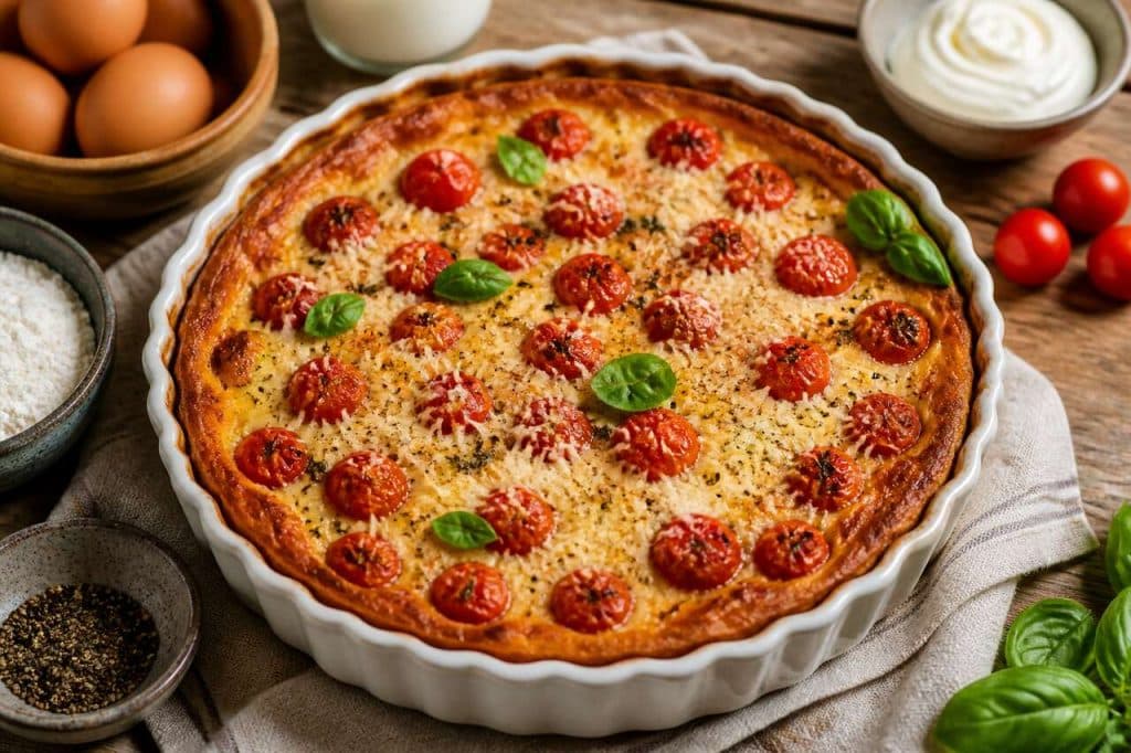 Recette de clafoutis aux tomates cerises
