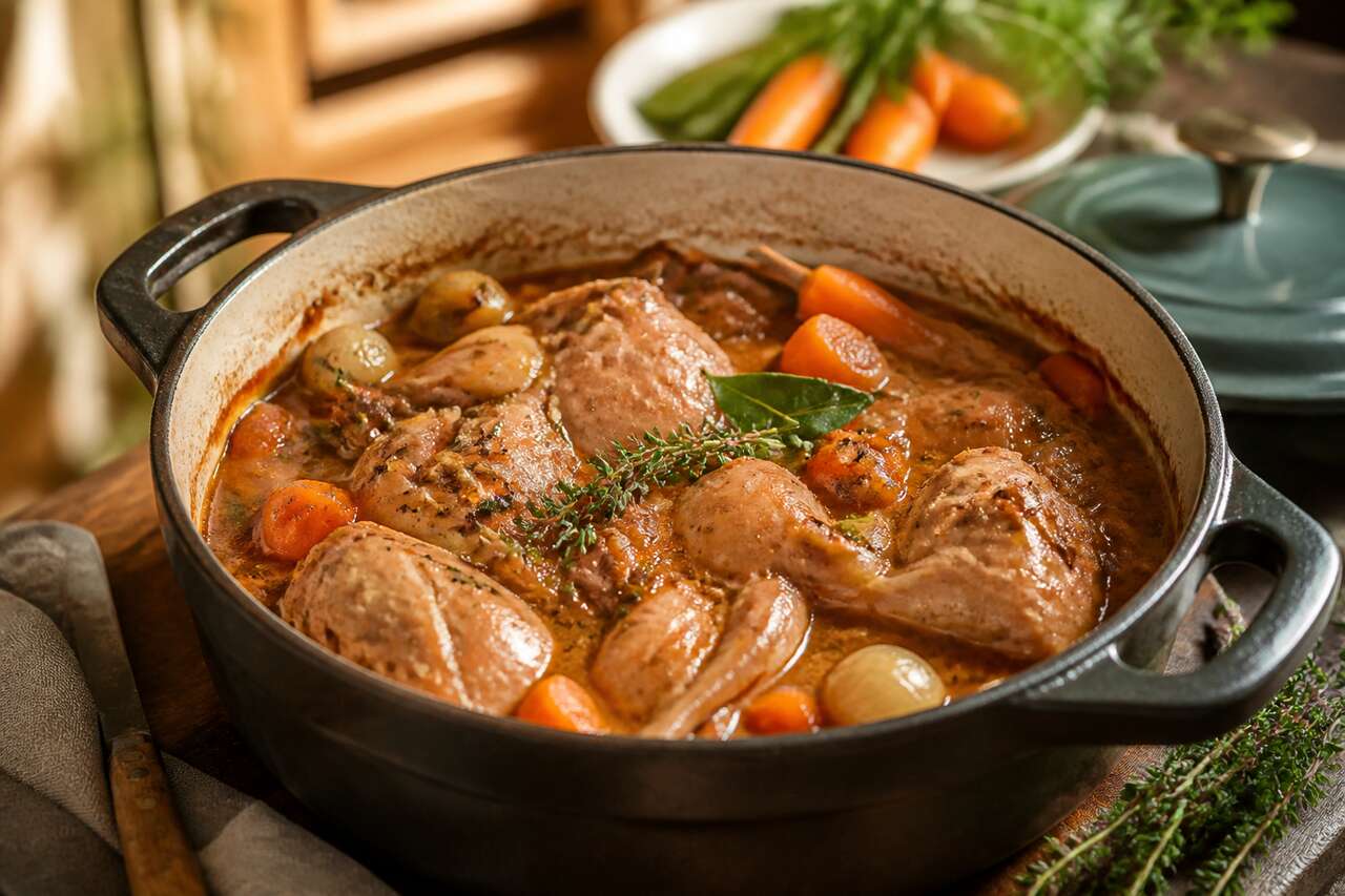 Lapin en cocotte : comment réussir un plat familial en version rapide sans perdre en saveur