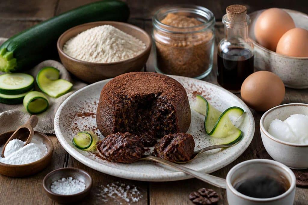 Recette de fondant courgette et cacao