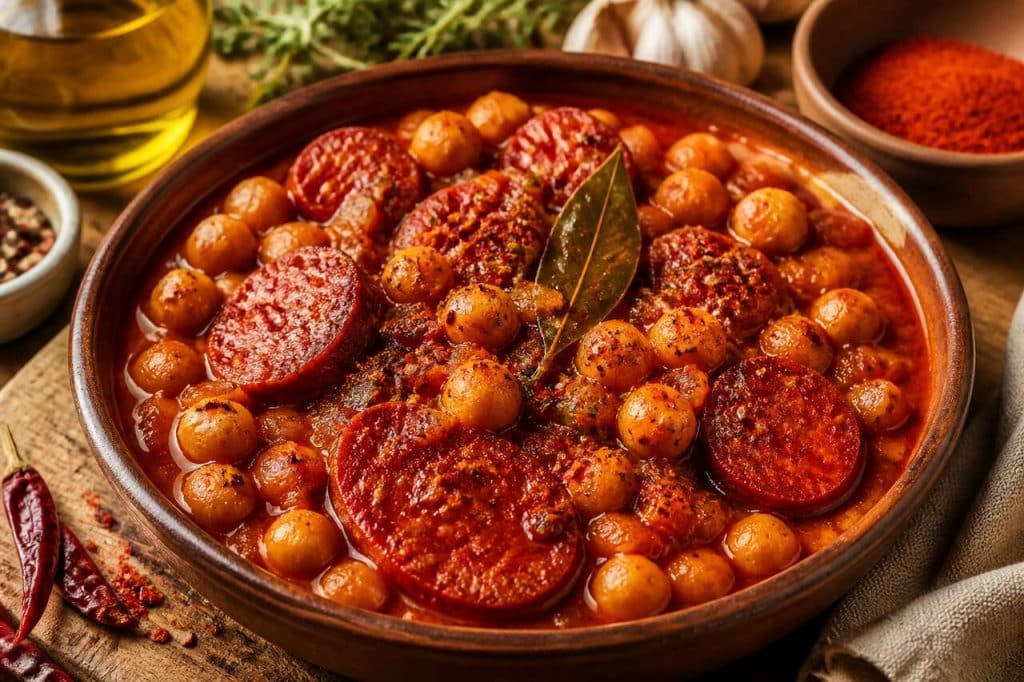 Pois chiches mijotés au chorizo au Cookeo : recette savoureuse