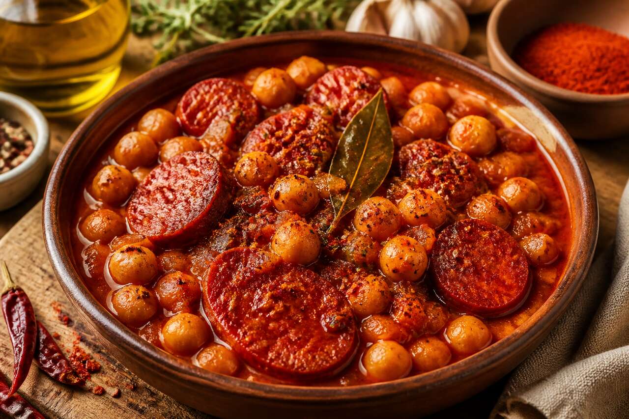 Pois chiches mijotés au chorizo au Cookeo : recette savoureuse