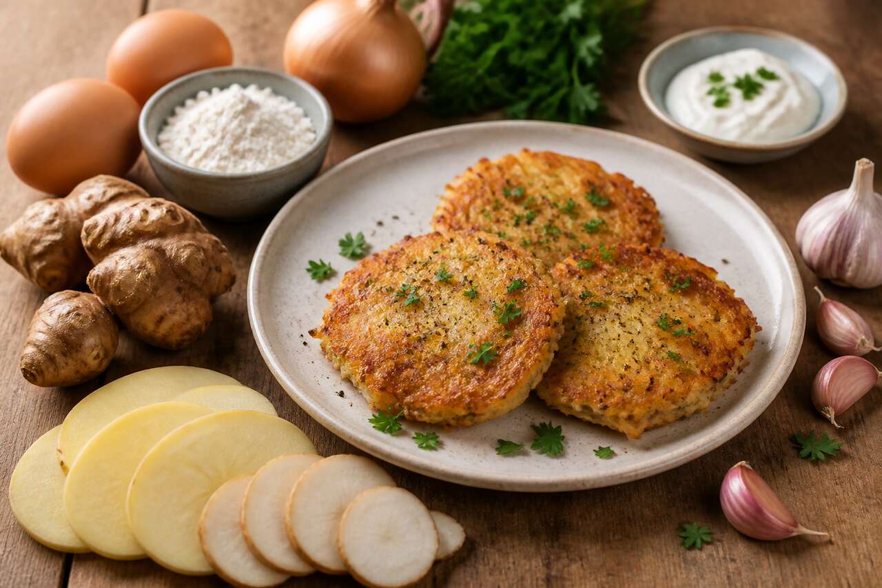 Galettes De Pommes De Terre Et Topinambour : recette Facile