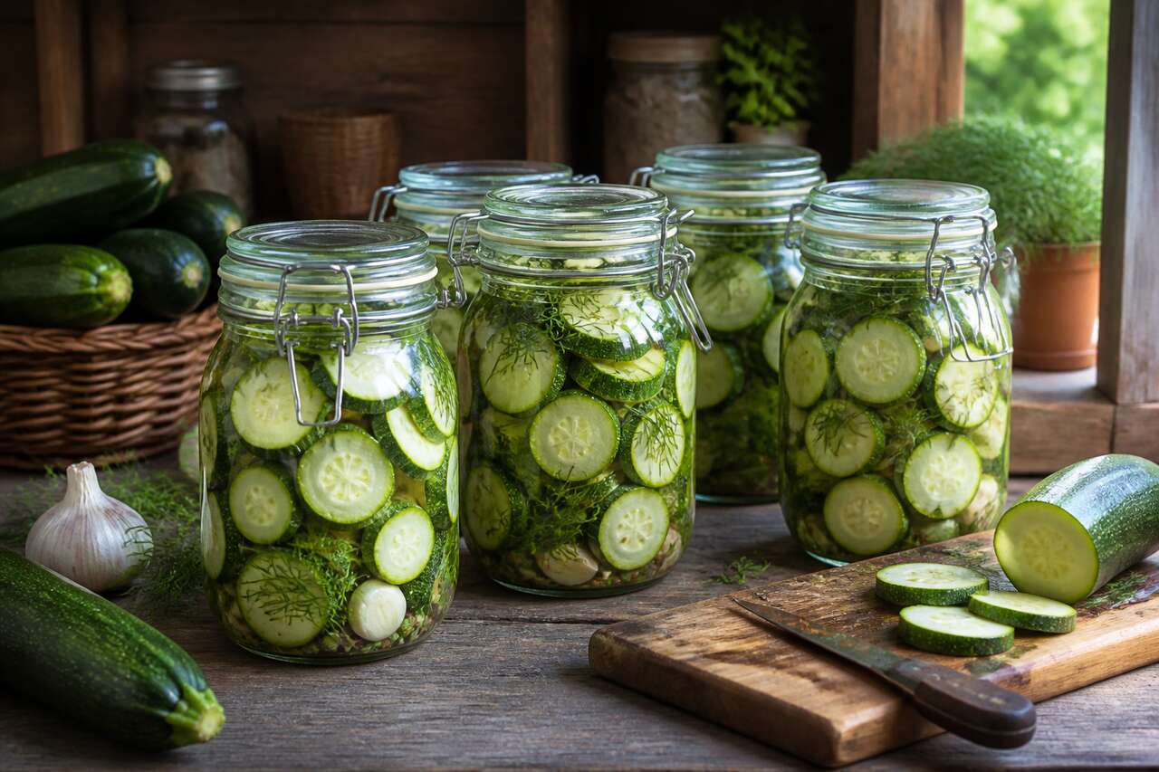 Conserver les courgettes pour l’hiver sans congélateur : bocaux et conserves Conserver les courgettes pour l’hiver sans congélateur : bocaux et conserves