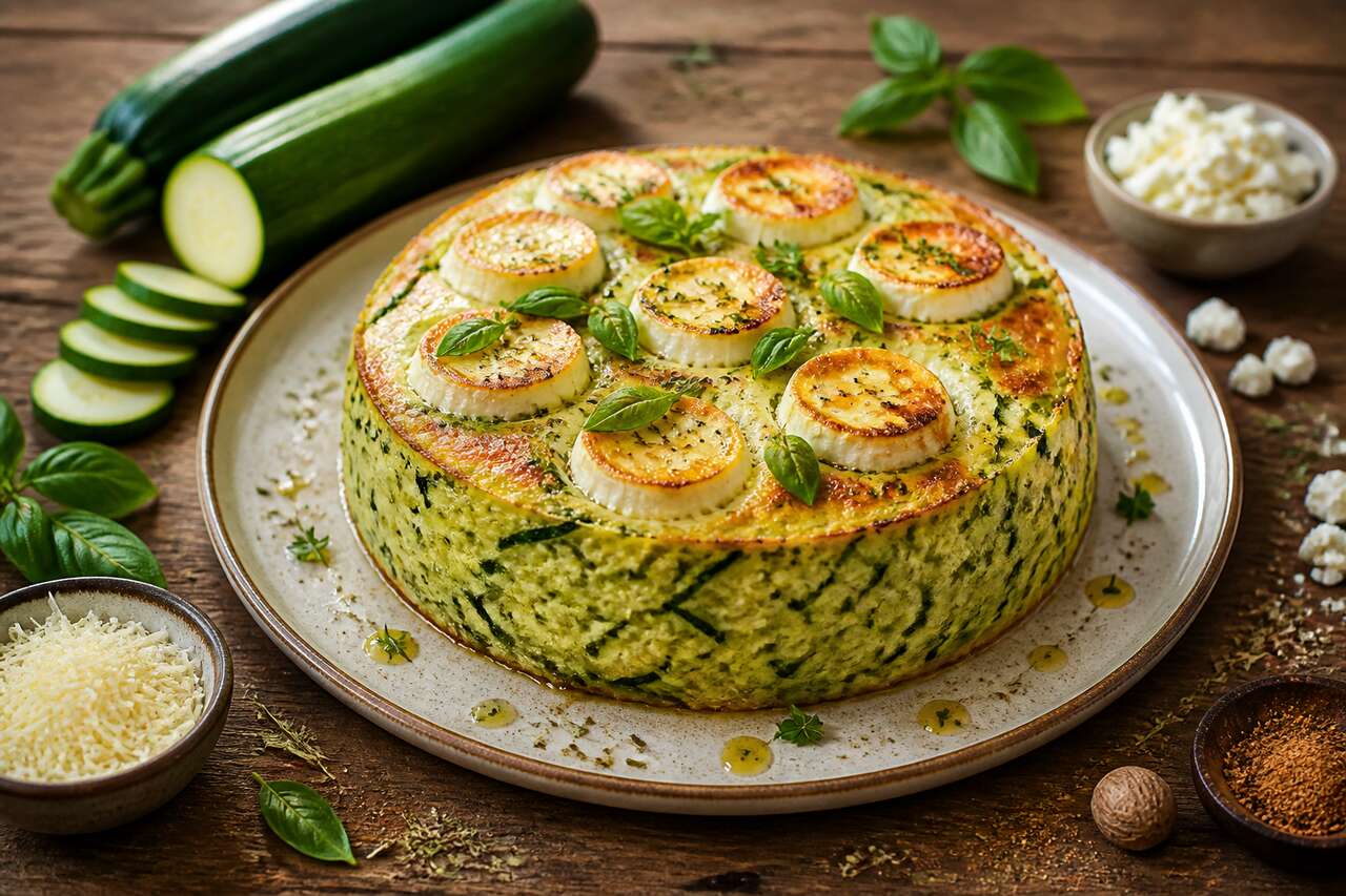 Flan de courgette au chèvre : une recette facile et savoureuse