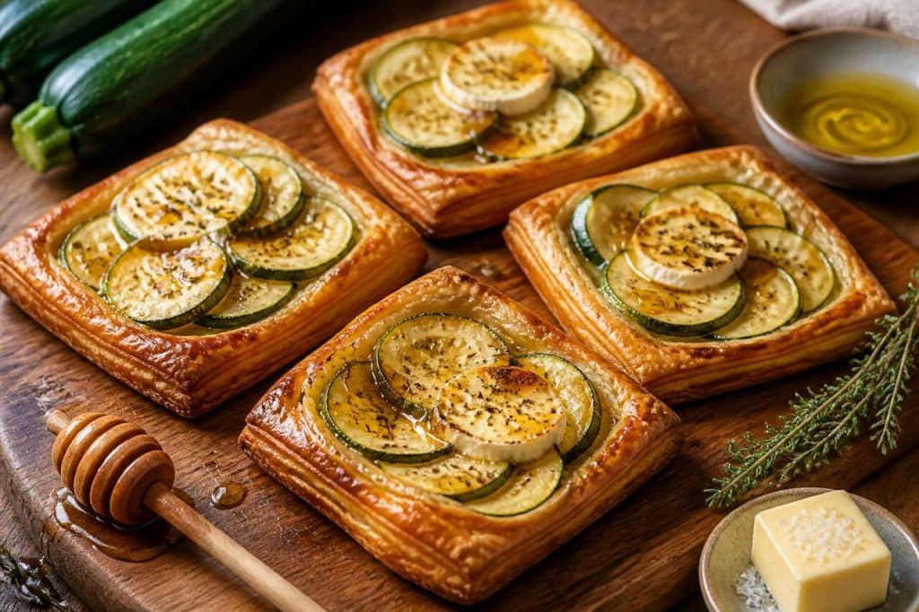 Tartelettes tatin courgette-chèvre : recette facile et inratable