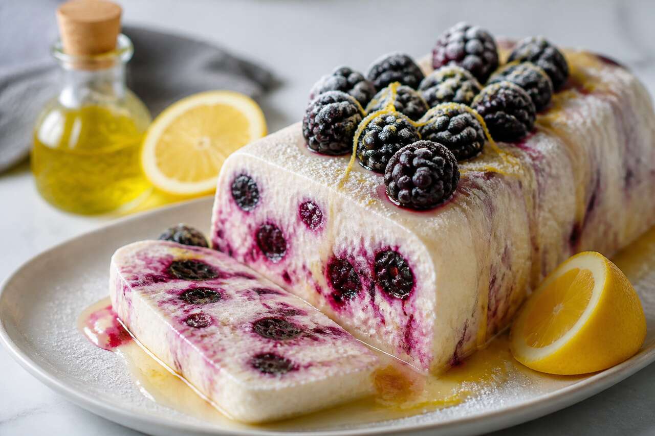 Recette de semifreddo mûre citron facile et rafraîchissant