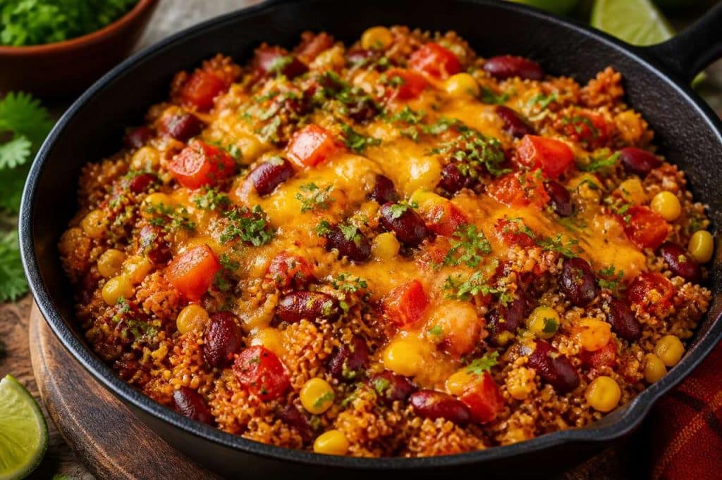 Quinoa à la mexicaine : recette facile en une poêle