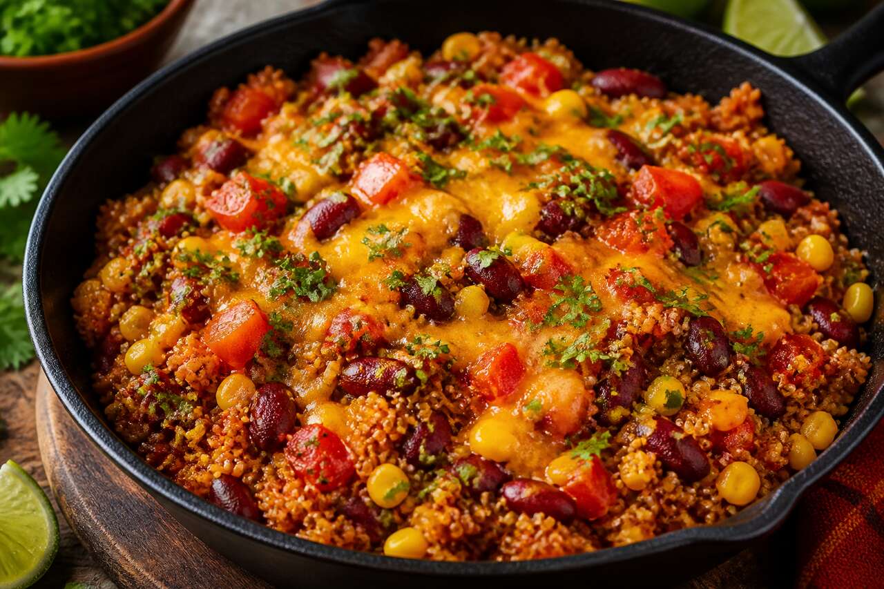 Quinoa à la mexicaine : recette facile en une poêle