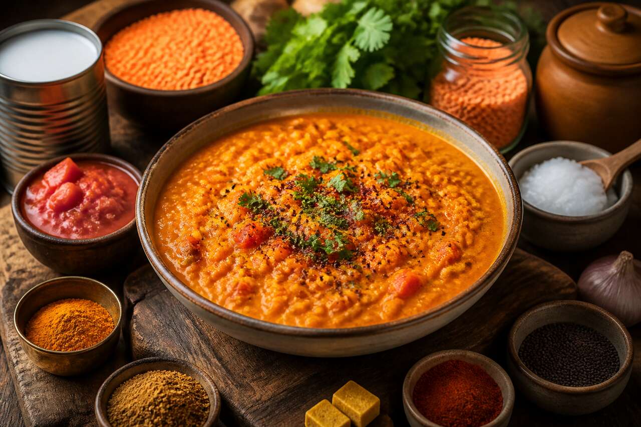 Dahl de lentilles corail : recette savoureuse