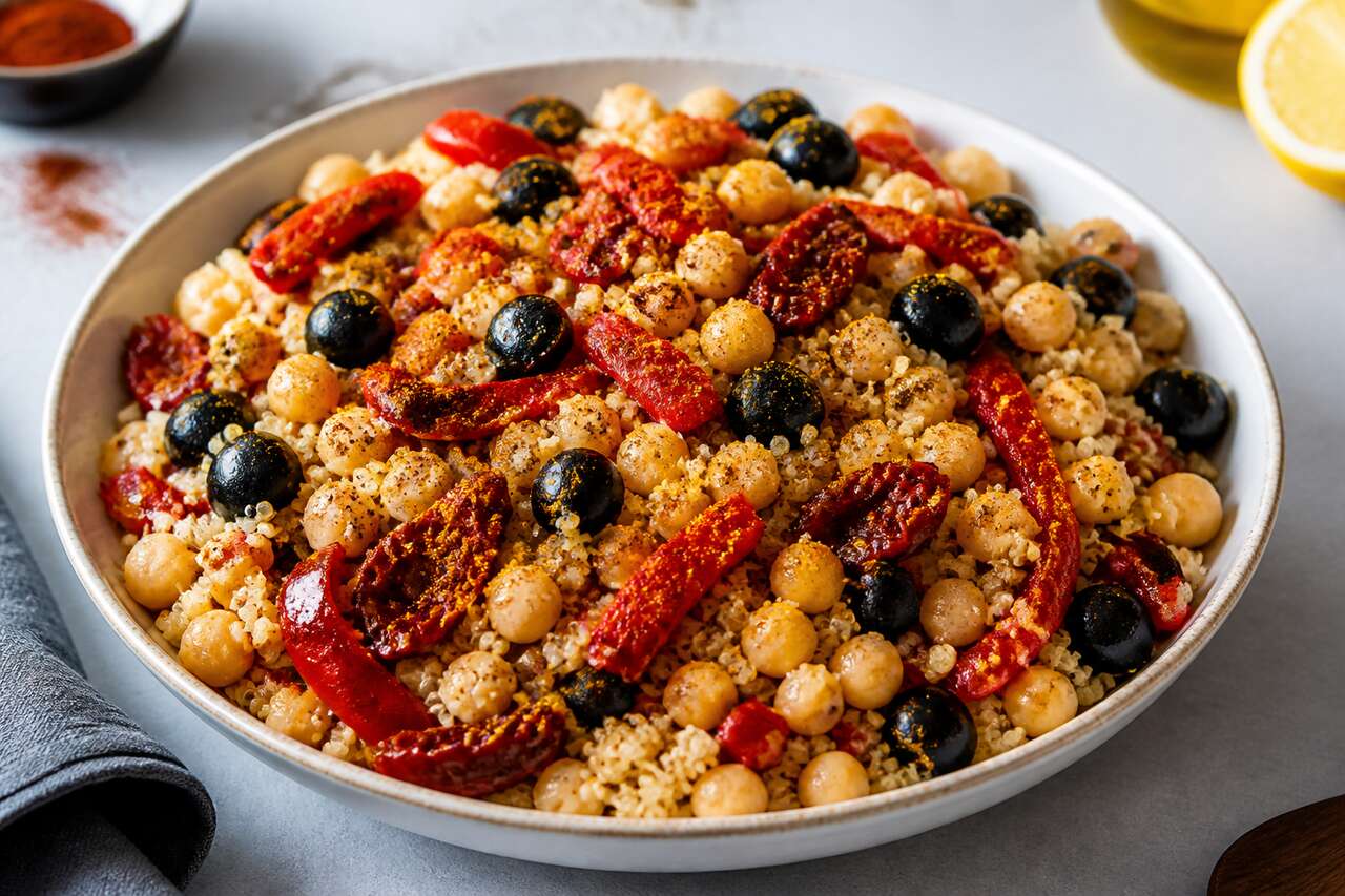 Salade de quinoa et pois chiches : une recette saine et savoureuse